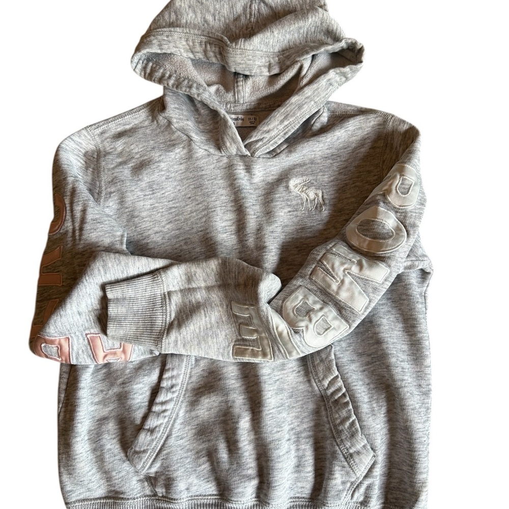 Gray Hoodie Abercrombie kids Girls sweatshirt size 11/12